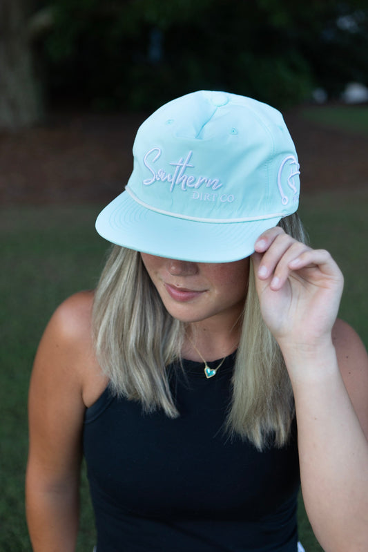 Mint Blue Logo Hat