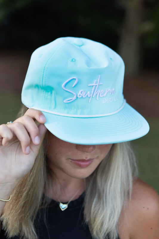Mint Blue Logo Hat