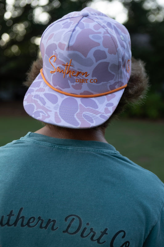 Orange and Duck Camo Logo Hat