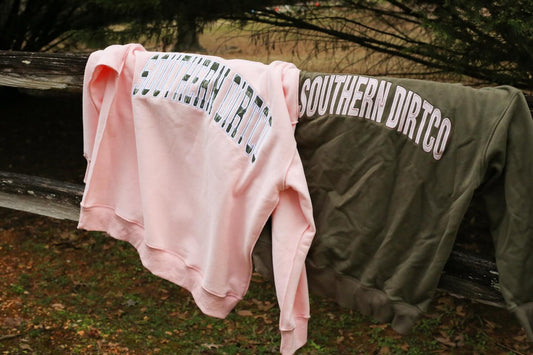 Pink and Camo Mock Neck