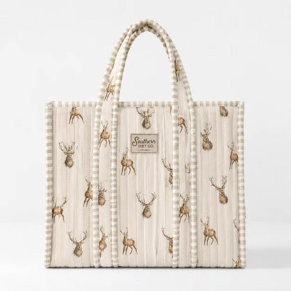 Deer Quilted Bag Pre-Order