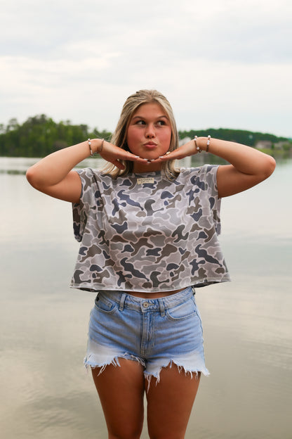 Camo Cross Over Top PRE-ORDER