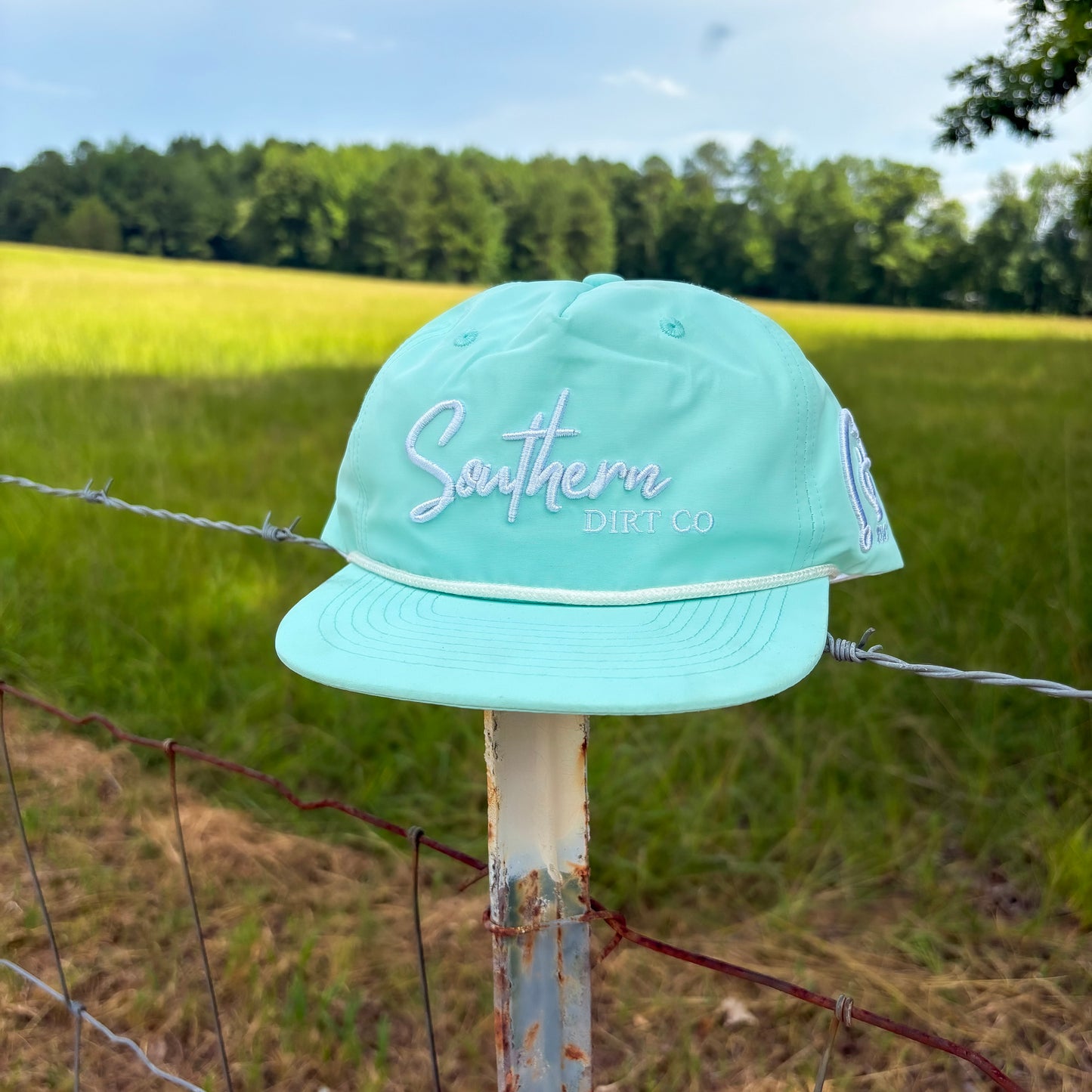 Mint Blue Logo Hat
