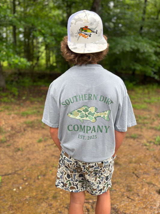 Camo fish tee