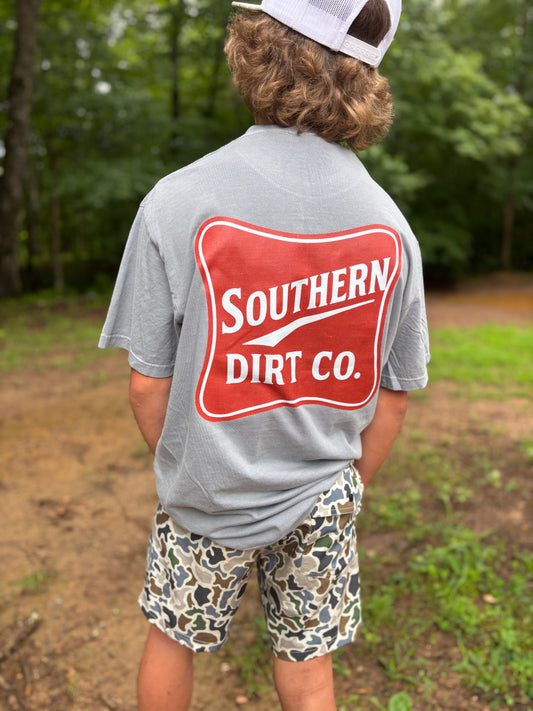 Red and Gray Tee